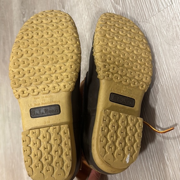 LL BEAN BROWN DUCK BOOTS, SIZE 7 - Picture 3 of 8